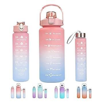 Inspirational Water Bottles (3-Pack) – Fitness, Office & Outdoor