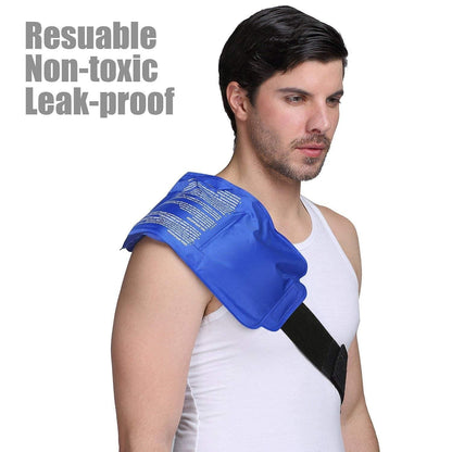 Reusable Hot and Cold Ice Pack for Pain Relief Gel Bag for Shoulder, Ankle, and Knee - 3 Pack