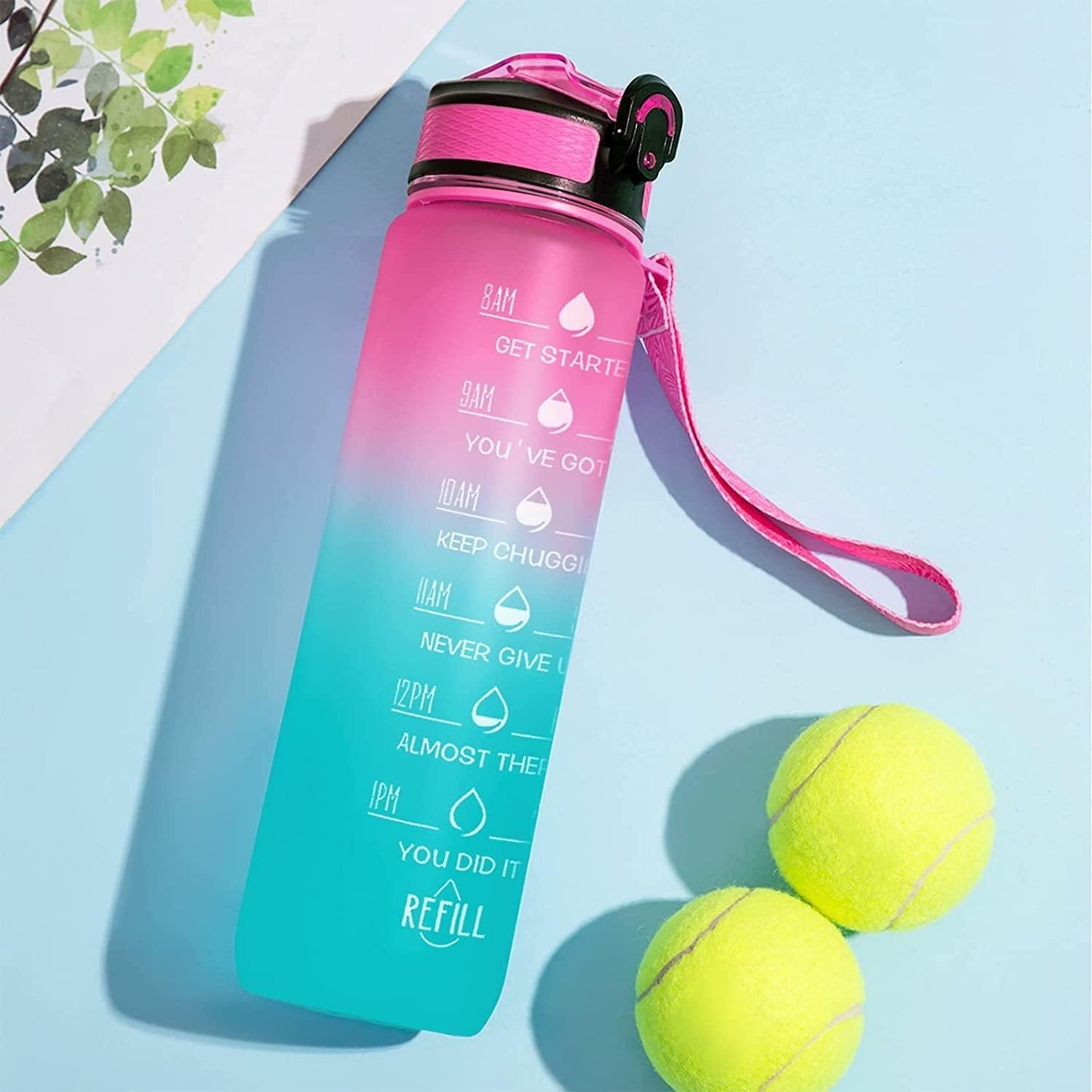 Sport Print Water Bottle – Leakproof & Durable Gym Bottle for Outdoor Use