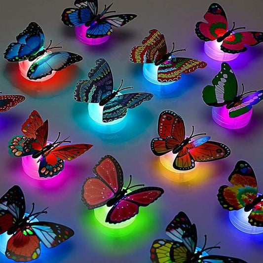 3D Butterfly LED Lights for Home Decoration (Pack of 3) – Wall Decor Night Lights