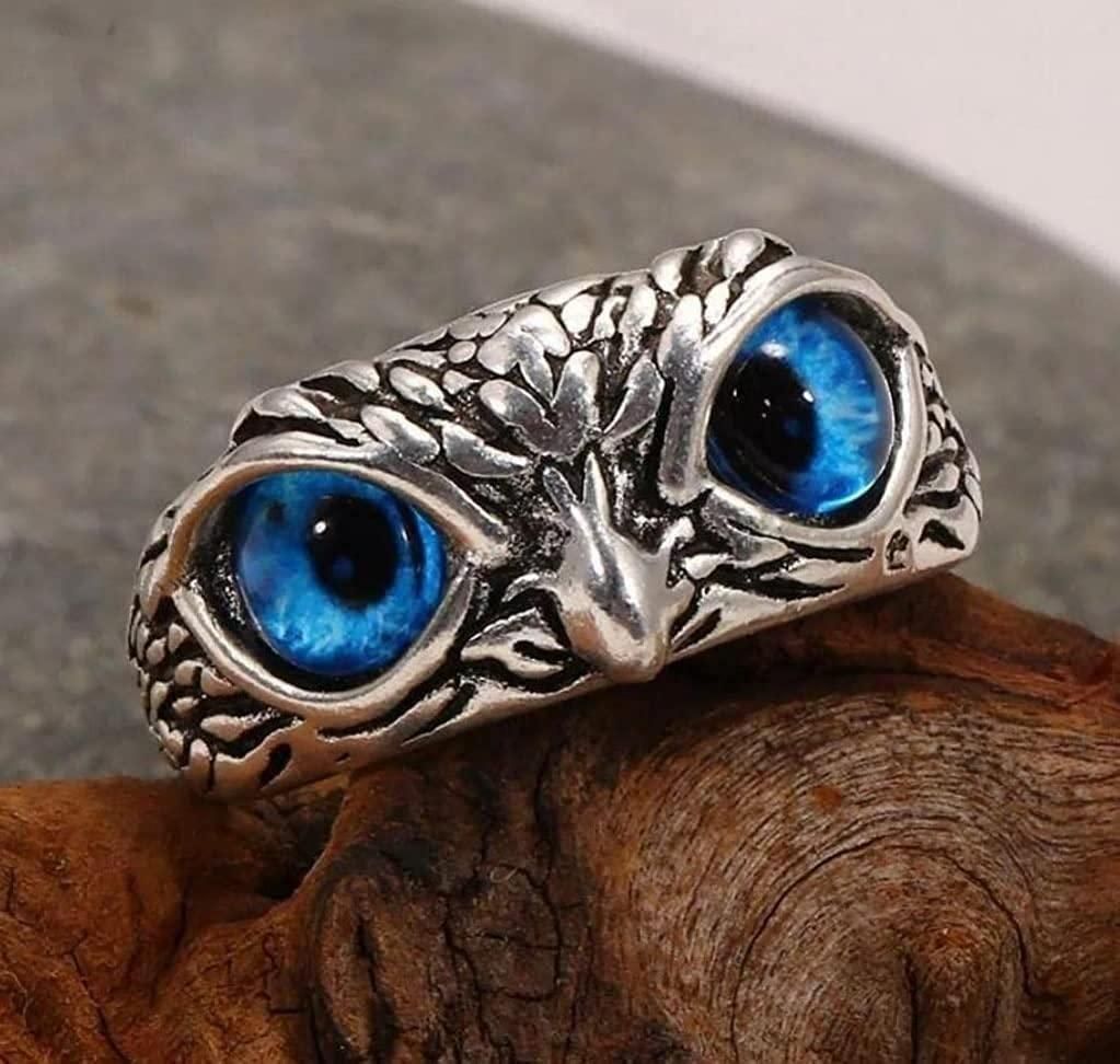 Elegant Silver-Plated Owl Ring for Women & Girls (Pack of 2) – Adjustable Fashion Jewelry